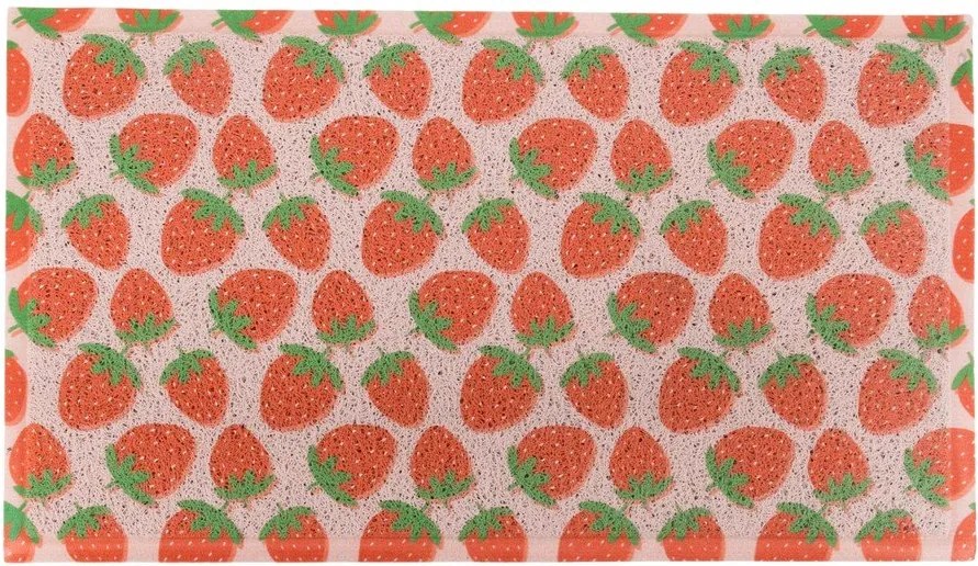 Изтривалка от PVC 40x70 cm Pink Strawberry – Artsy Doormats