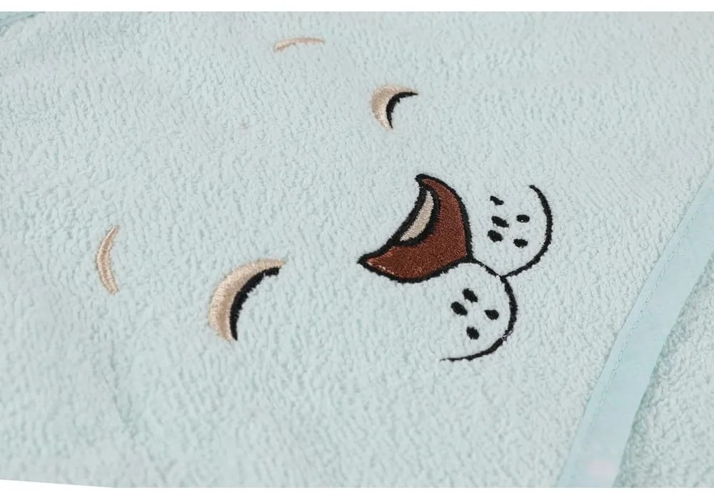 Памучена детска хавлия в цвят мента размер 1-2 години Aslan – Foutastic