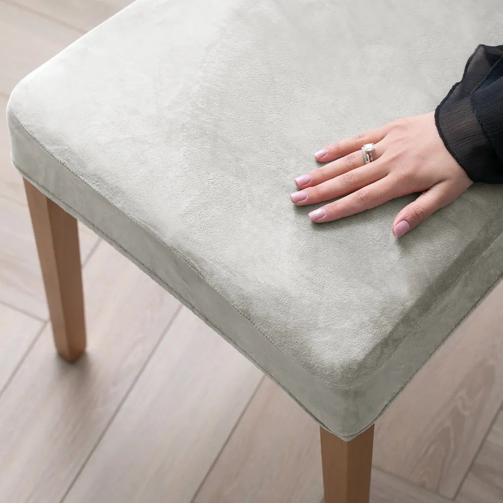 Светлосиви ластични покривала за стол в комплект от 4 бр. 48 cm Sento – Restilo