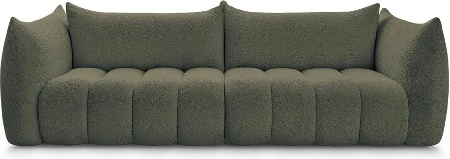 Зелен диван от прежда с примки от букле 286 cm Azra – Bobochic Paris