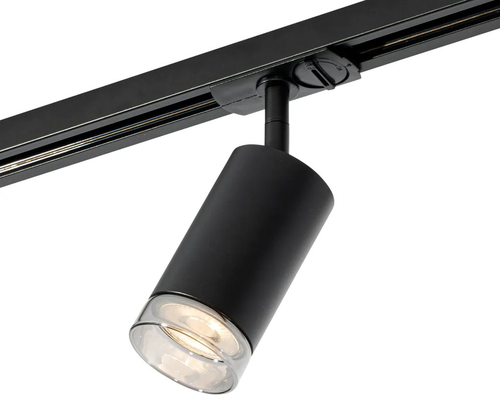 Модерен прожектор с димен пръстен за 1-фазна релсова система GU10 50mm - Iconic Jeana