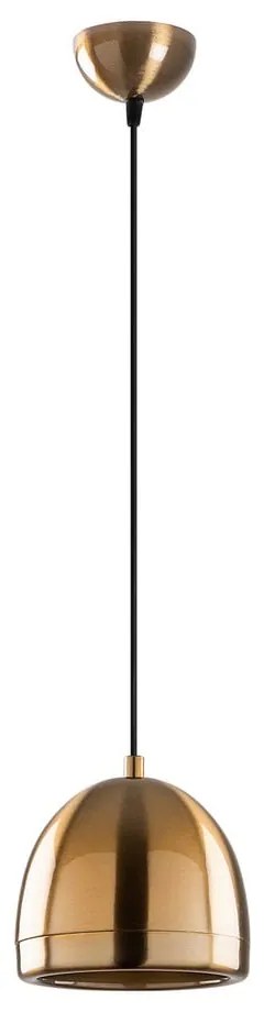 Висящо осветително тяло в бронзов цвят с метален абажур ø 17 cm Mugo – Opviq lights