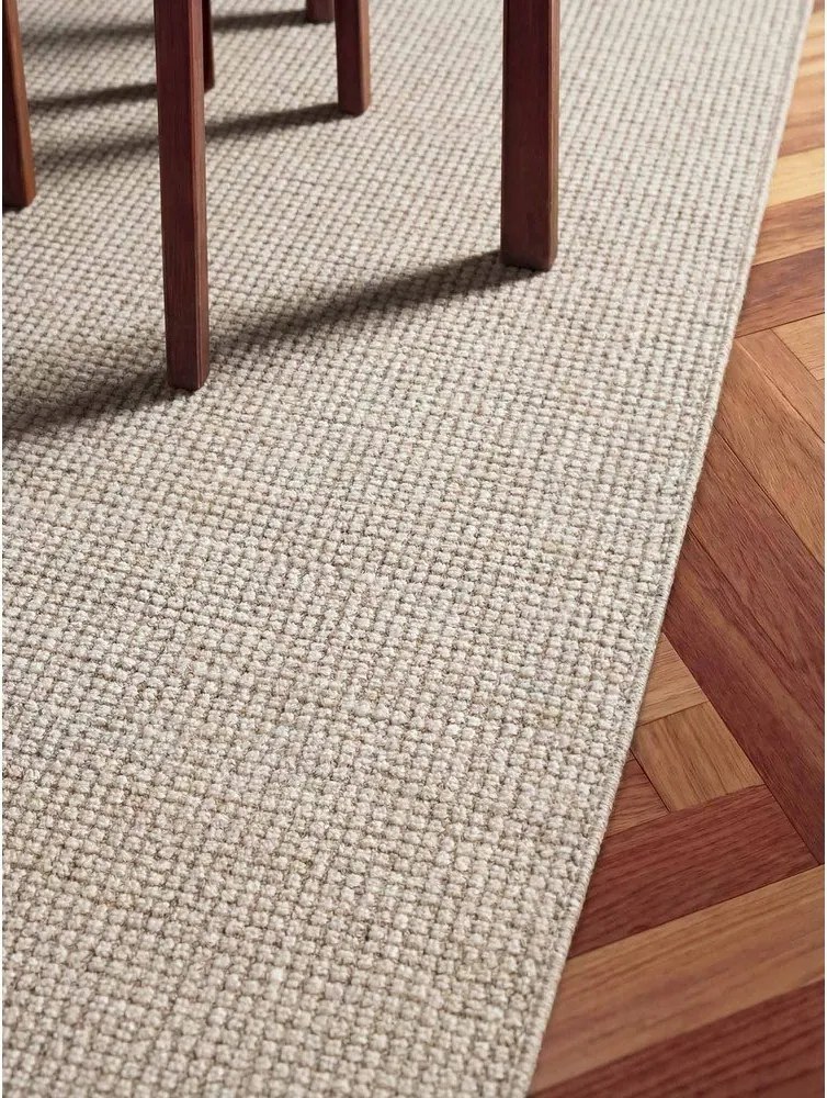 Кремав ръчно изработен вълнен килим 120x170 cm Greenwich – Ted Baker