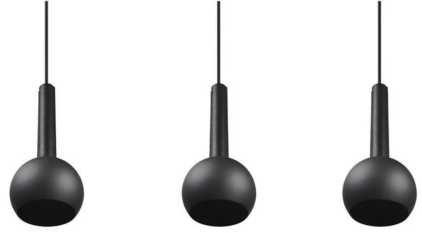 Черно висящо осветително тяло Ciliana – CINQUE