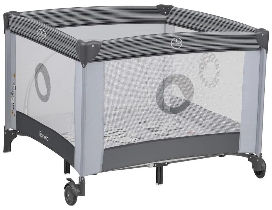 Lionelo - Игрална кошара BONNIE каменносива