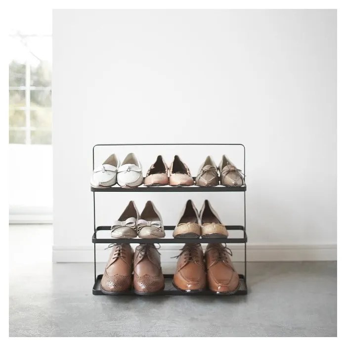 Черен метален стелаж за обувки Tower Shoe Rack – YAMAZAKI