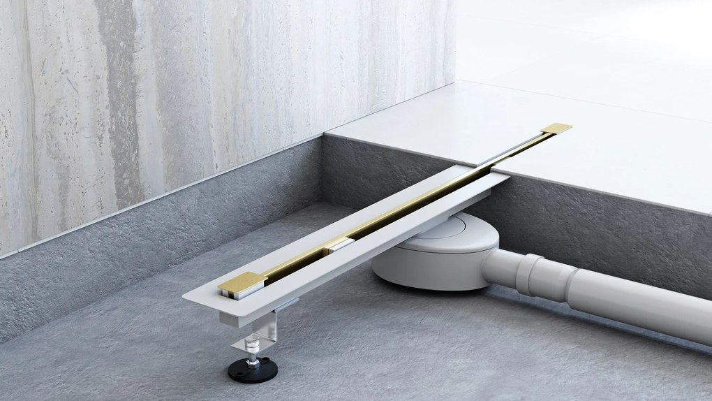 Линеен сифон Rea Neo Ultra Slim Mirror Gold Pro 80