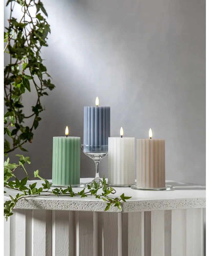 LED свещ (височина 15 см) Flamme Stripe - Star Trading