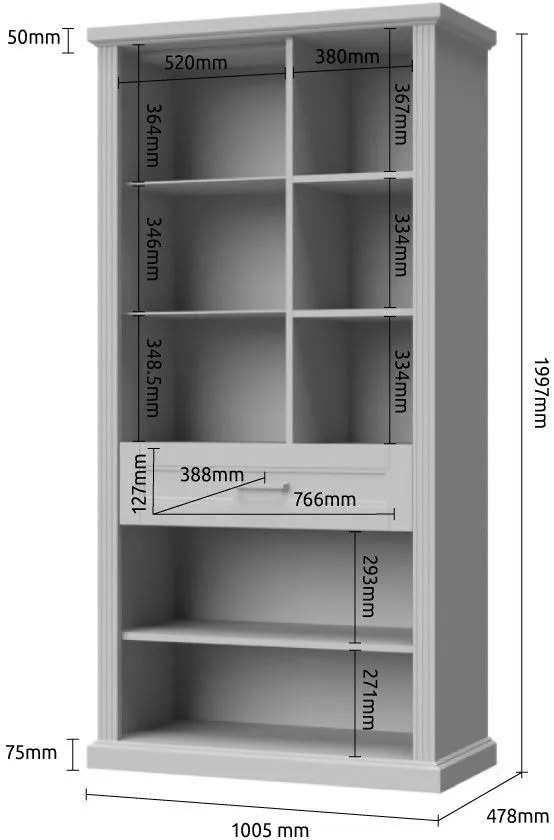 Витрина Tahoma 3D1S-Anthraki