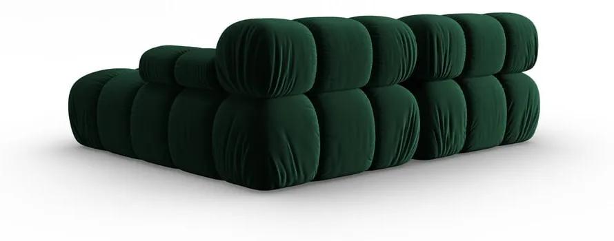 Ъглов диван от зелено кадифе (десен ъгъл) Bellis - Micadoni Home
