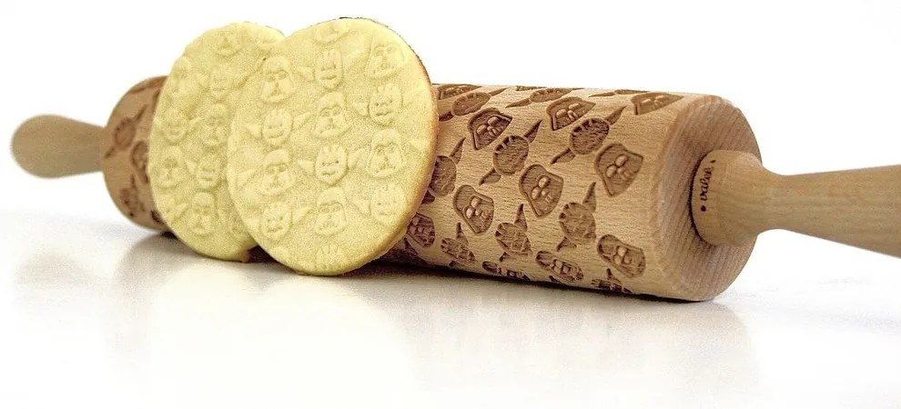 Дървен релефен валяк за тесто Star Wars - Valek