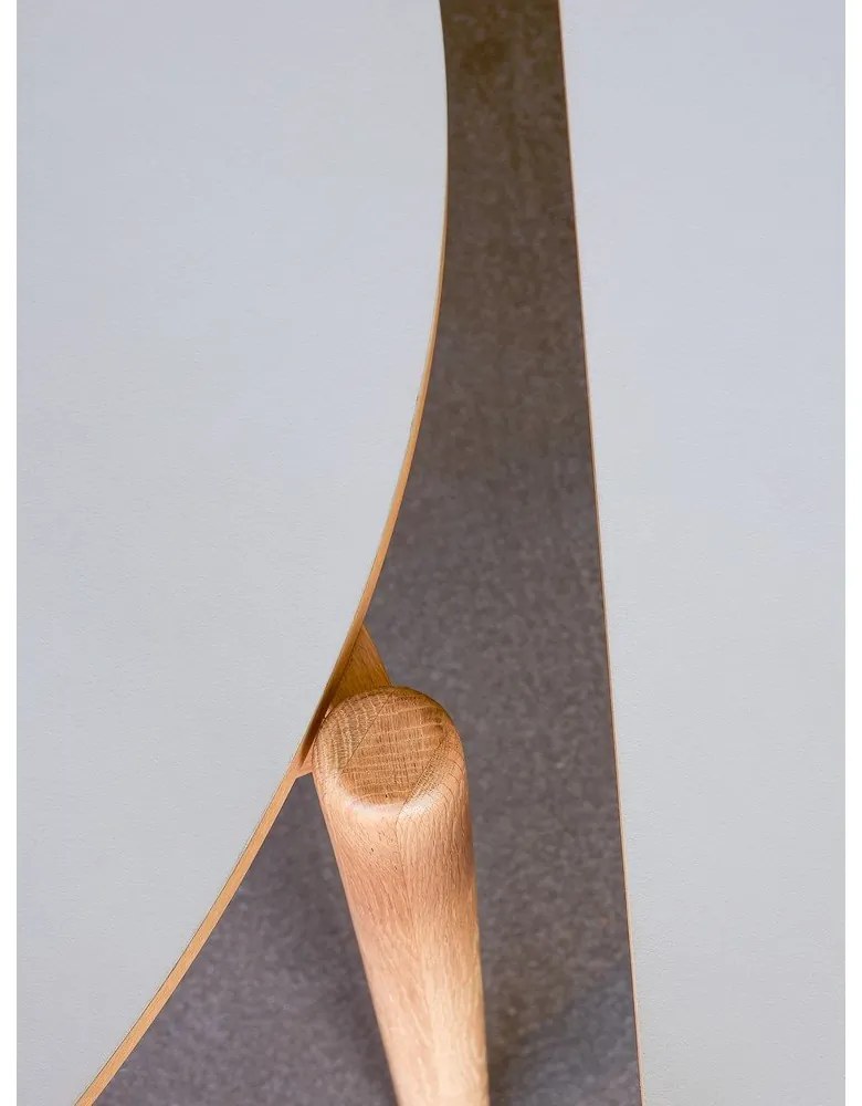 Кръгла трапезна маса от масивен дъб ø 115 cm Oblique – Hübsch