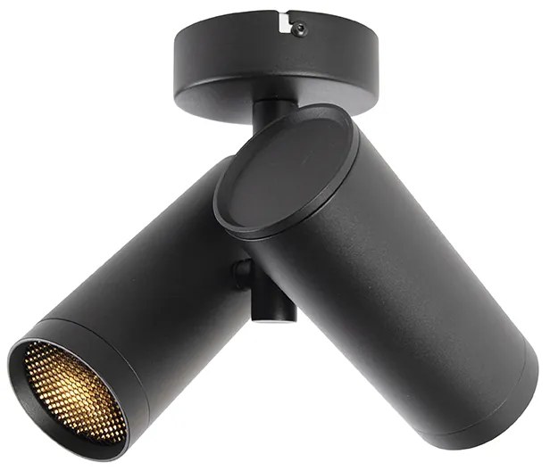 Дизайнерски прожектор черен 2 лампи - Scopio Honey