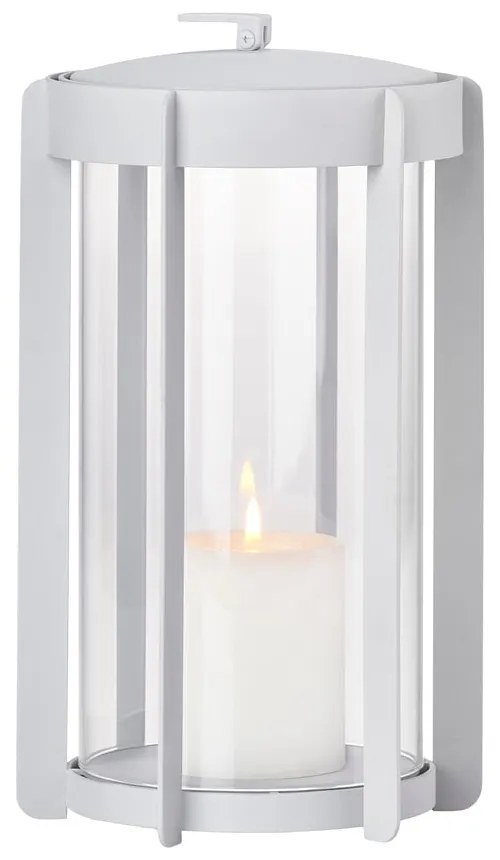 Светлосив LED фенер с USB (височина 25 cm) Firefly – Zone