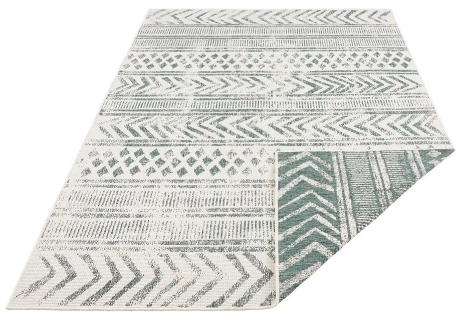 Зелен и кремав килим за открито , 120 x 170 cm Biri - NORTHRUGS