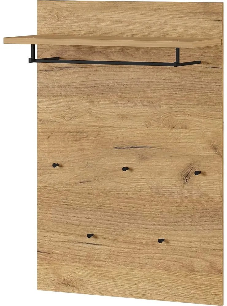 Панел за закачалки в дъбов декор в естествен цвят Fremont - Germania