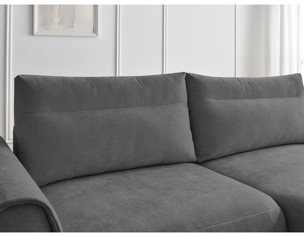 Сив ъглов диван Aden – Bobochic Paris