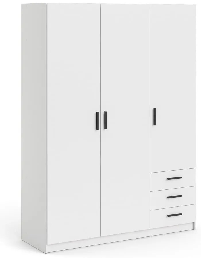 Бял гардероб 147x200 cm Sprint – Tvilum