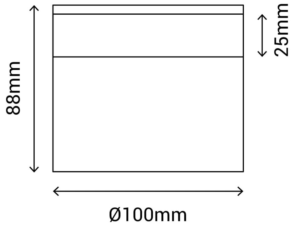Черна лампа за таван , ø 10 cm Congo - SULION