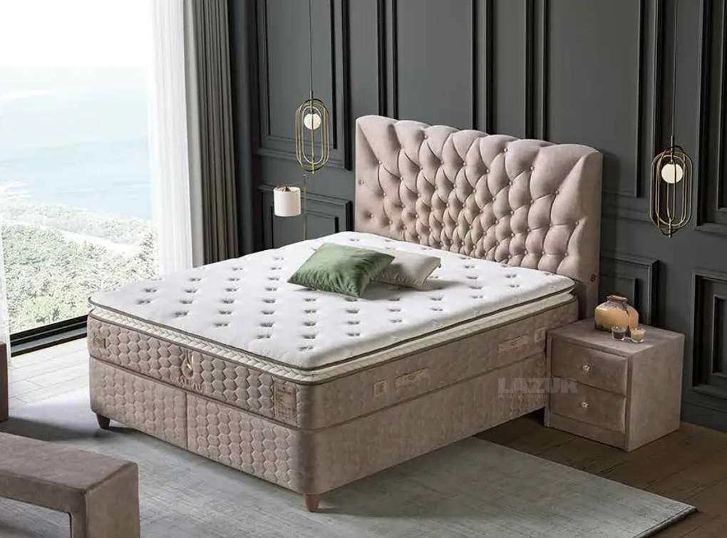 Тапицирано легло Окалиптус с матрак 180/200