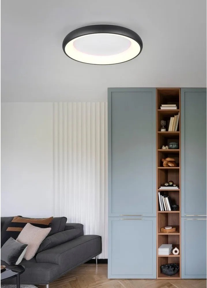 Черно LED затъмняващо се осветително тяло за таван Cardona – Trio