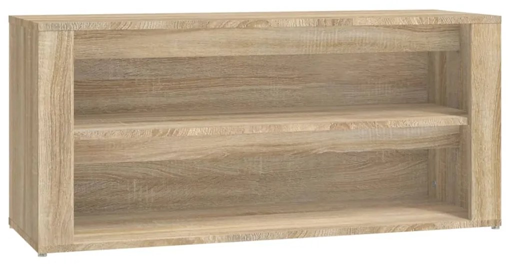 816907 vidaXL Шкаф за обувки, дъб сонома, 100x35x45 см, инженерно дърво