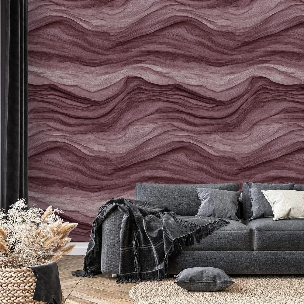 Самозалепващ тапет – Вълнообразни кафяви текстури