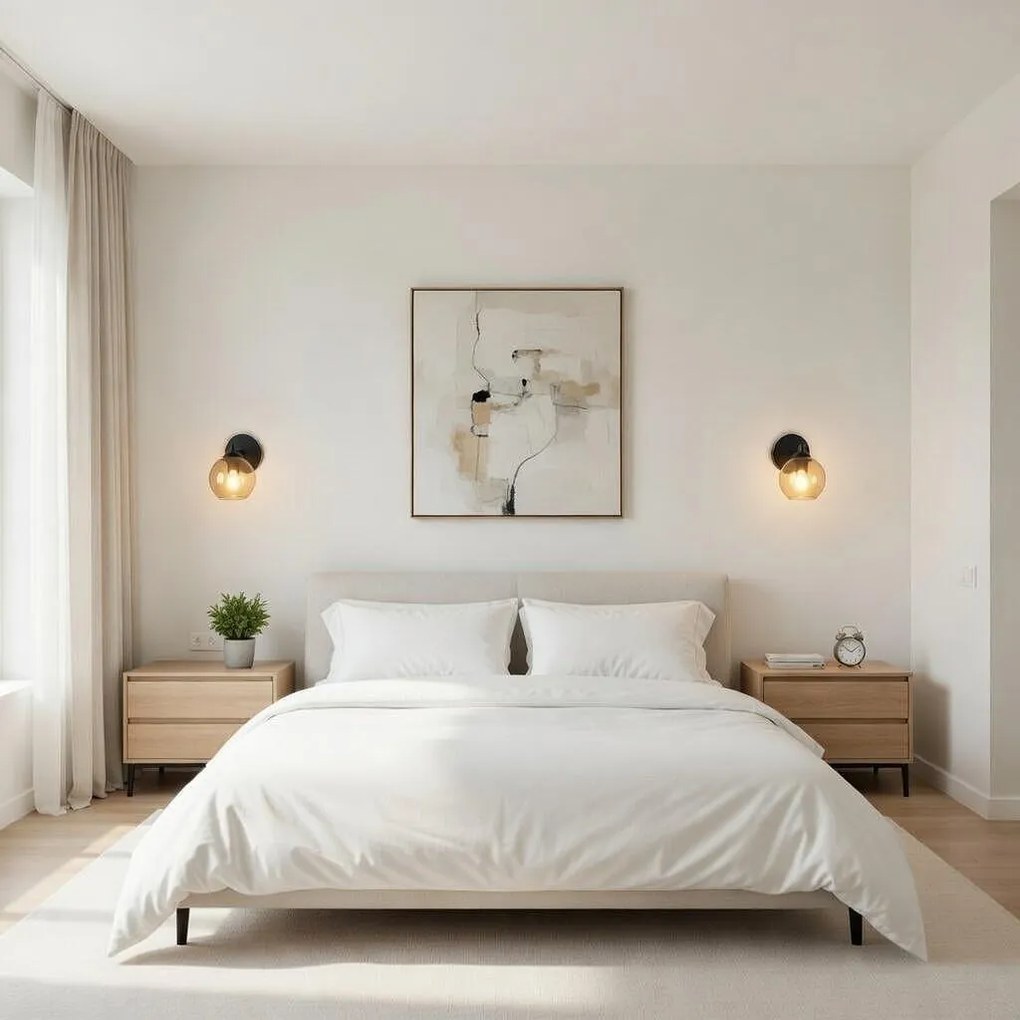 Аплик КОМПАС G, черен/мед, 1xE27