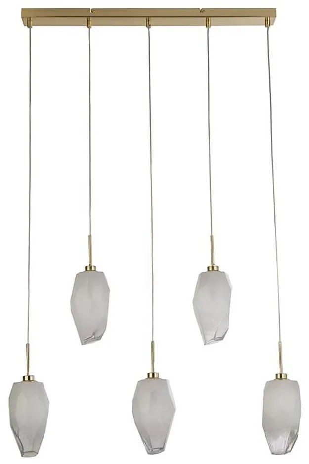 Searchlight 23145-5SB - Полилей на кабел ROCKY 5xG9/33W/230V