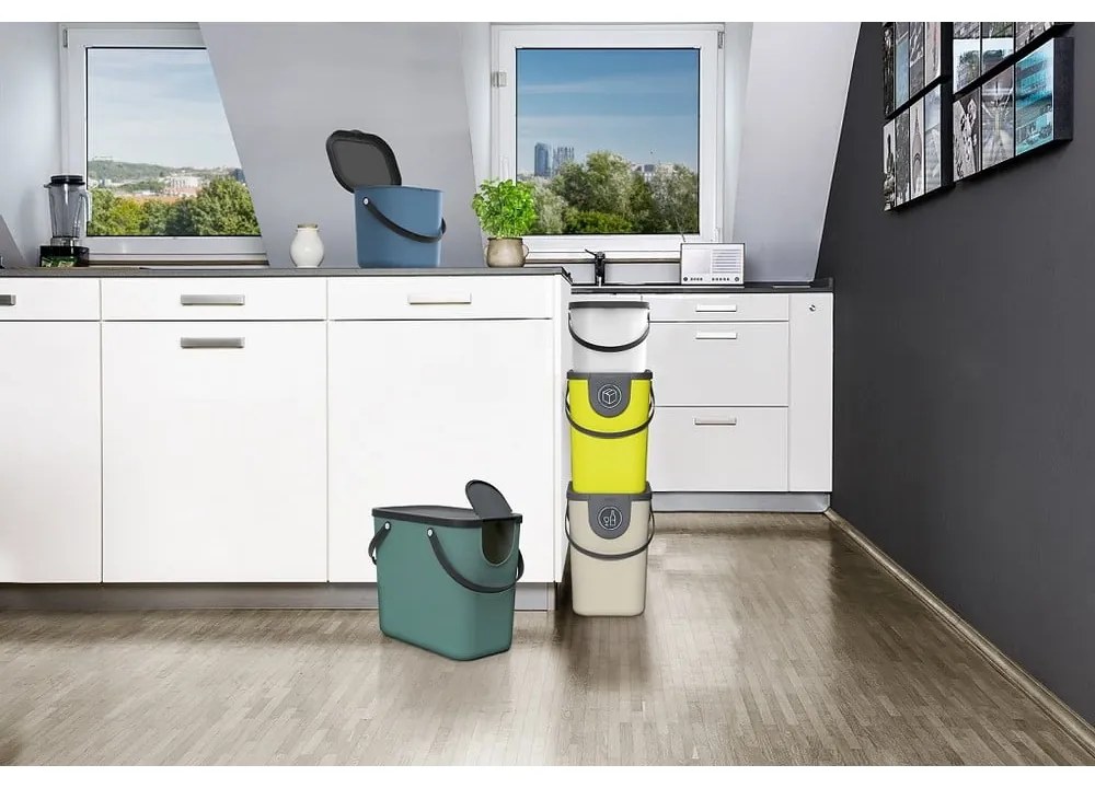 Тъмносив контейнер за компостируеми отпадъци 6 l Albula – Rotho