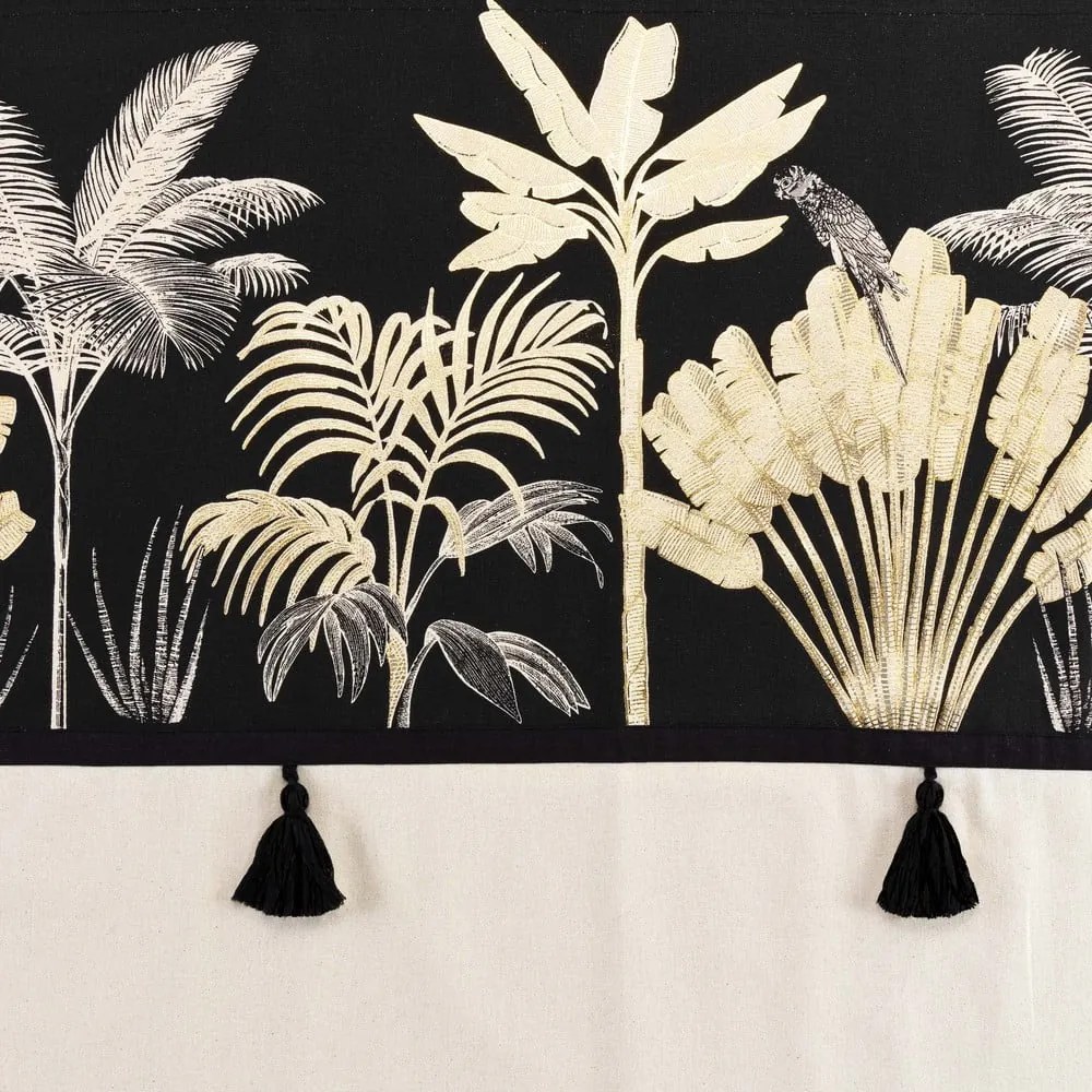 Завеса в черен и бежов цвят 140x240 cm Karaba – douceur d'intérieur