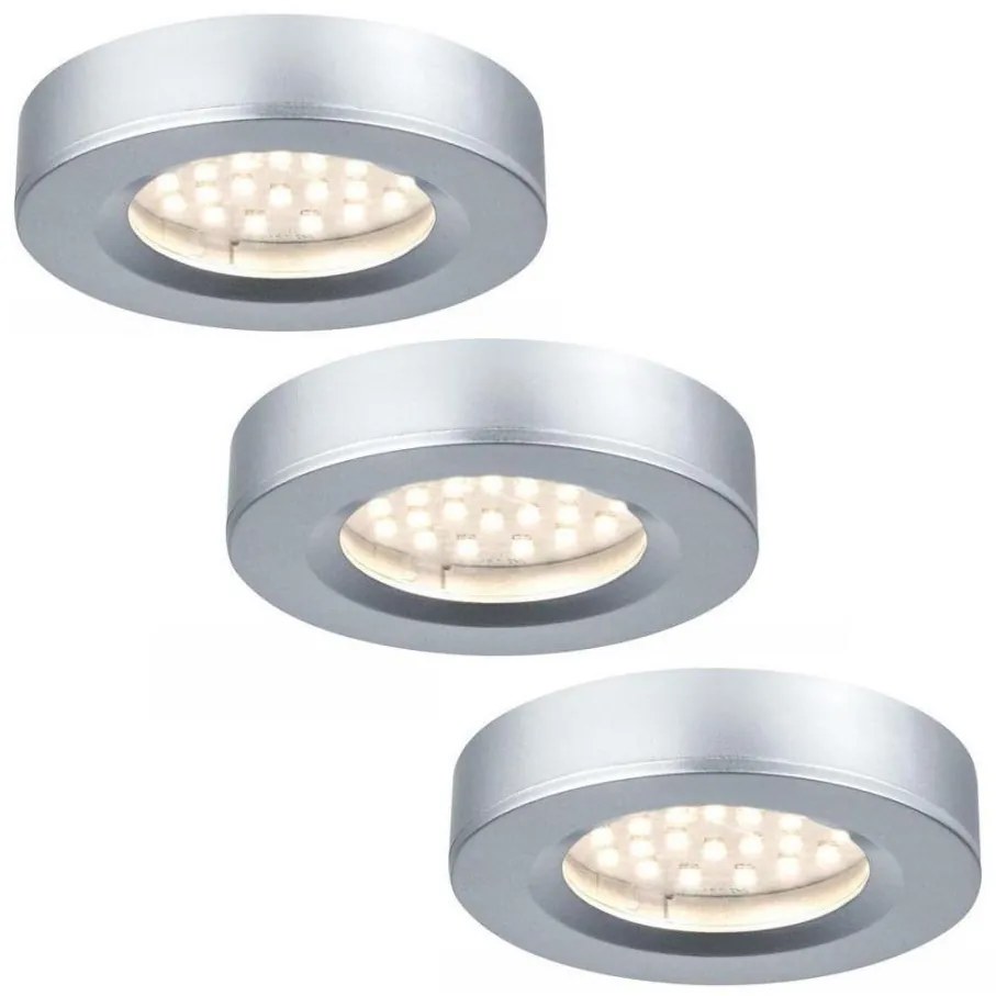 Paulmann  93580 - К-кт 3бр. LED/2,5W Лунички за вграждане FURNITURE 230/12V