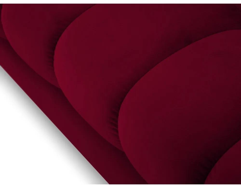Ъглов диван от червено кадифе , десен ъгъл Bali - Cosmopolitan Design