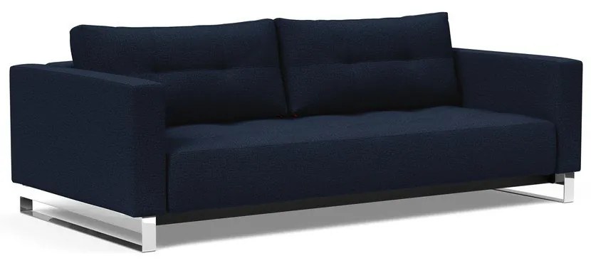 Тъмносин разтегателен диван Mixed Dance Blue, 115 x 230 cm Cassius - Innovation