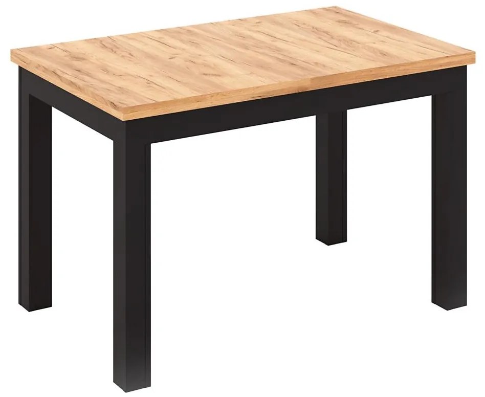 Разтегателна трапезна маса DOO, дъб artisan/черен