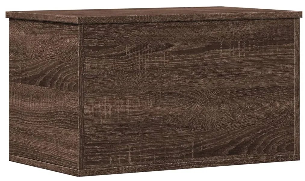 840680 vidaXL Кутия за съхранение, кафяв дъб, 60x35x35 см, инженерно дърво
