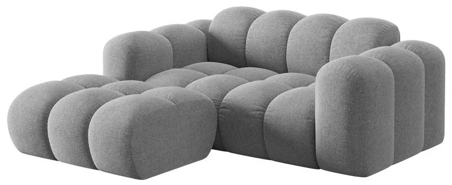 Светлосив шенилов ъглов диван (ляв ъгъл) Treno – Cosmopolitan Design