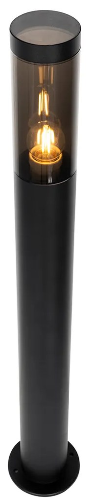 Модерна черна лампа за стълб за външно осветление 80 см IP44 - Rox