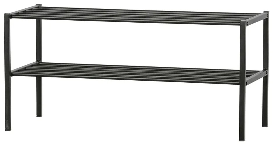 Черна метална стойка за обувки Ferro - WOOOD