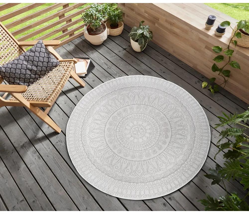 Светлосив кръгъл килим ø 160 cm Spirit - Hanse Home