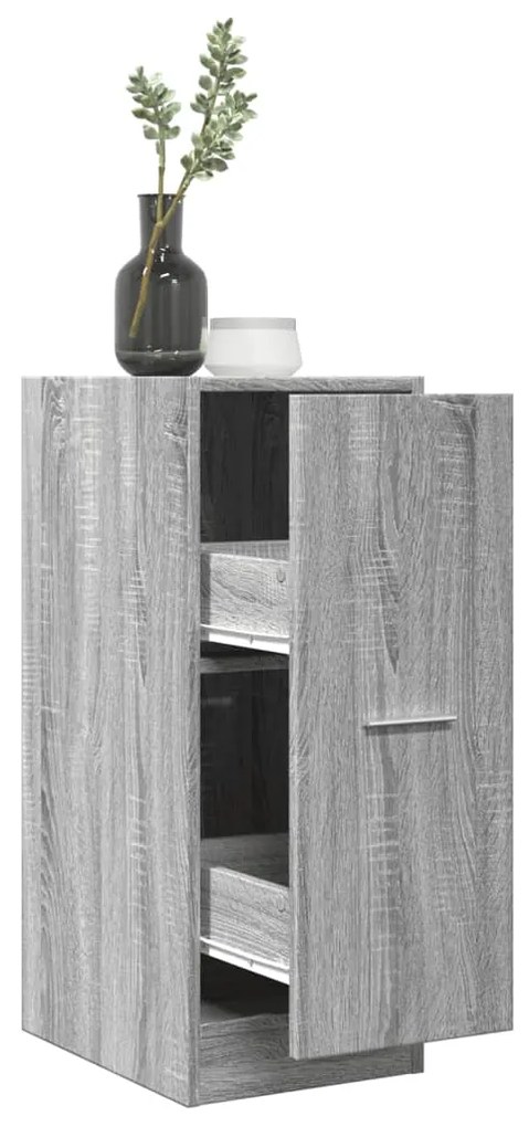 855156 vidaXL Шкаф органайзер, сив сонома, 30x41x77,5 см, инженерно дърво
