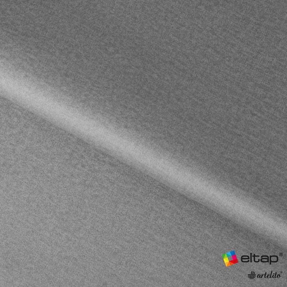 Сиво единично тапицирано легло с място за съхранение и включена подматрачна рамка 90x200 cm Lamica – ELTAP