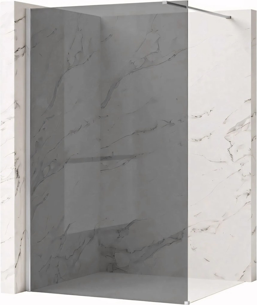 Параван за душ Rea Flexi Grey / Chrome 80
