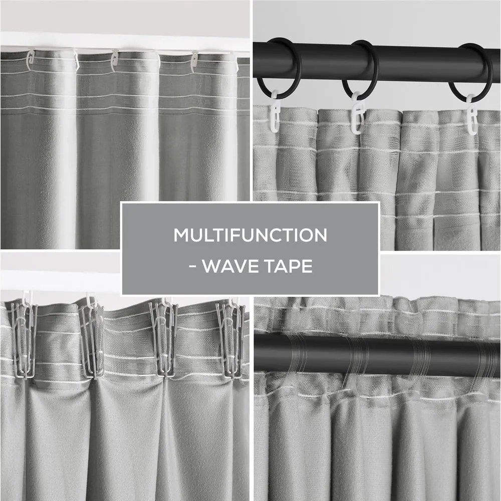 Светлосиво dimout перде 140x270 cm Pleat – Restilo