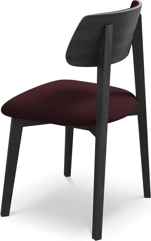 Бордо трапезен стол от масивна дървесина Niu – Makamii