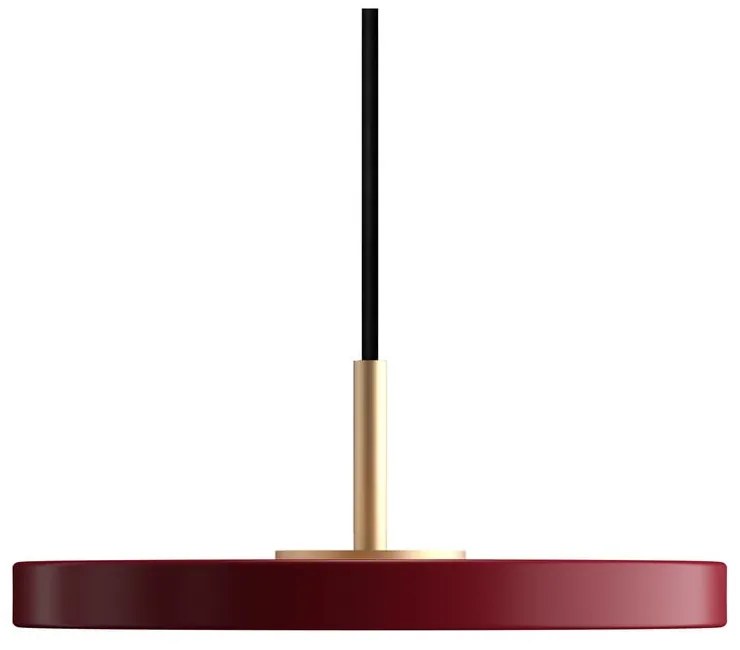 Червено LED висящо осветително тяло с метален абажур ø 15 cm Asteria Micro – UMAGE