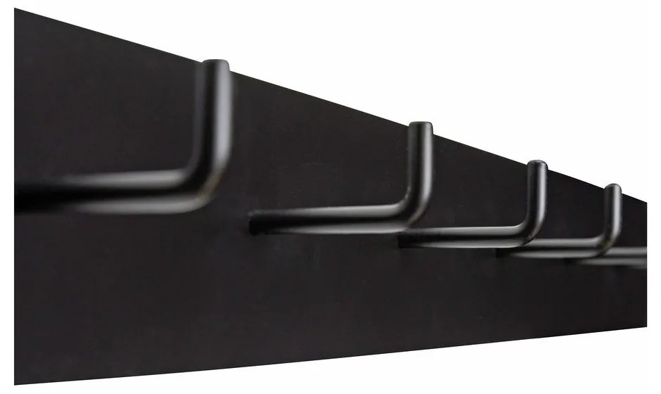 Черна метална стенна закачалка Hack – Hübsch