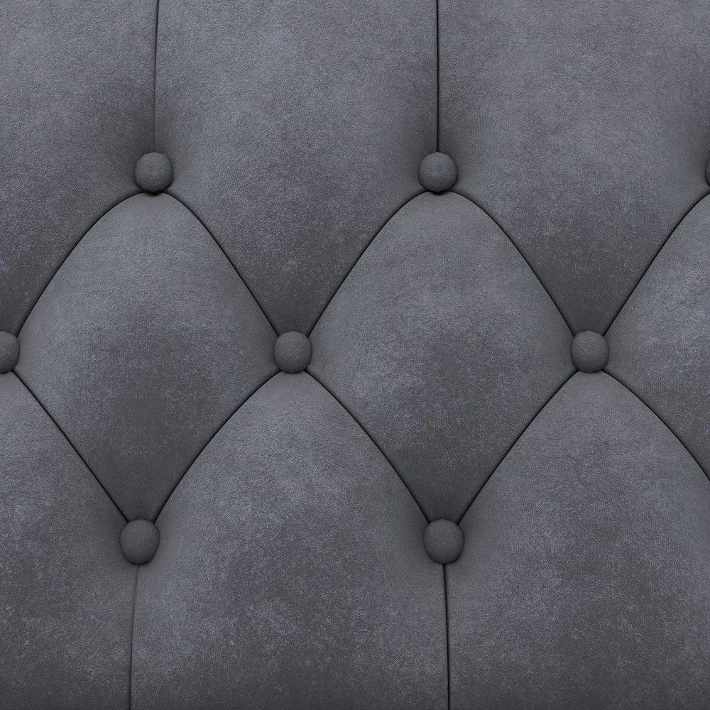 Тъмносив кадифен разтегателен диван 236 cm Felix – Støraa