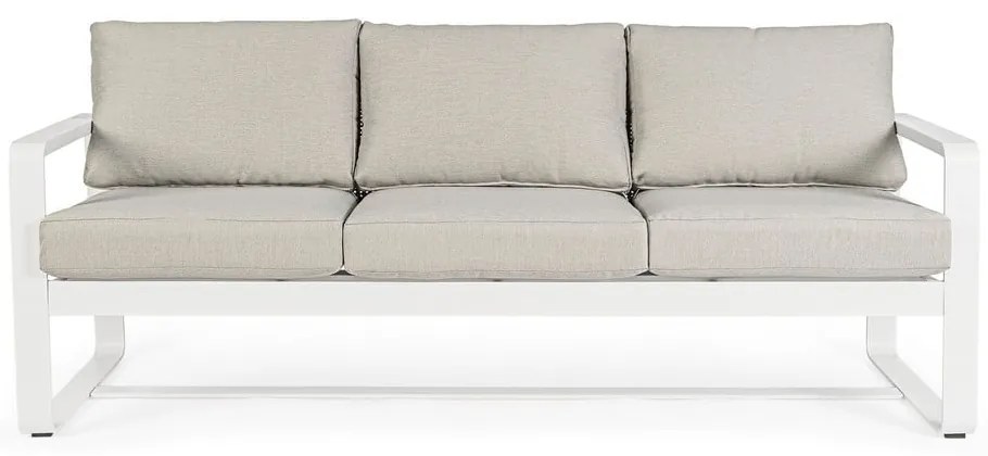 Бял алуминиев градински диван Merrigan – Bizzotto