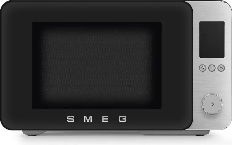 Комбинирана микровълнова фурна с горещ въздух SMEG Collezione MOC02BLMEU, 900W, 27 л, 25 програми, Плавно затваряне, Индивидуални настройки, Черен мат